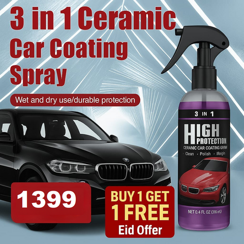 Premium Quality 3 In 1 High Protection Quick Car Coating Spray 🔥 (Imported)