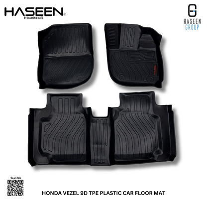 HONDA VEZEL 2014-2024 NEW STYLE LUXURY 9D TPE PLASTIC FLOOR MAT