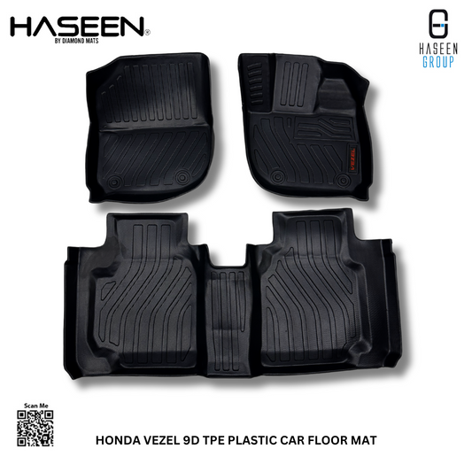 HONDA VEZEL 2014-2024 NEW STYLE LUXURY 9D TPE PLASTIC FLOOR MAT