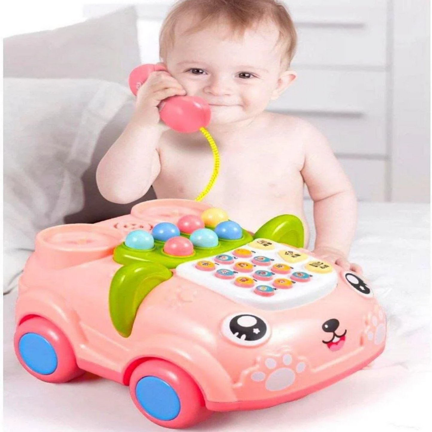 Baby Early Education Telephone Car Toy