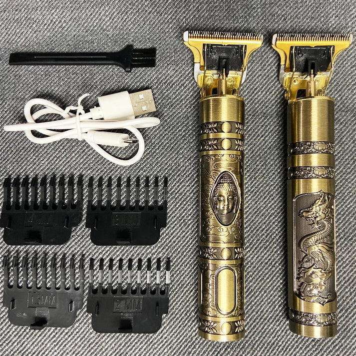 VINTAGE T9 metal Rechargeable Electric Trimmer For Men