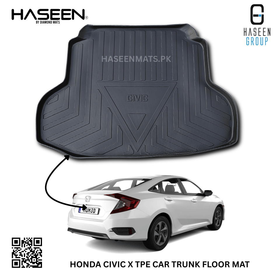 HONDA CIVIC X 2016-2021 TPE PLASTIC CAR TRUNK MAT