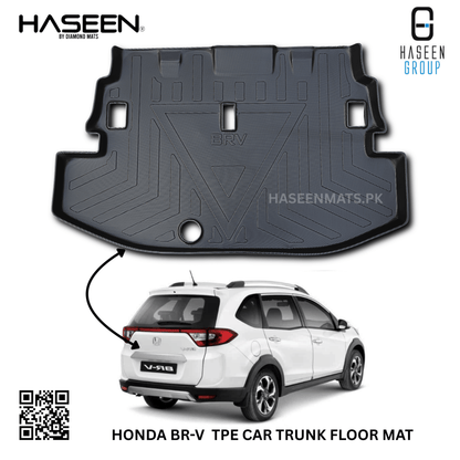 HONDA BR-V 2014-PRESENT TPE PLASTIC CAR TRUNK MAT