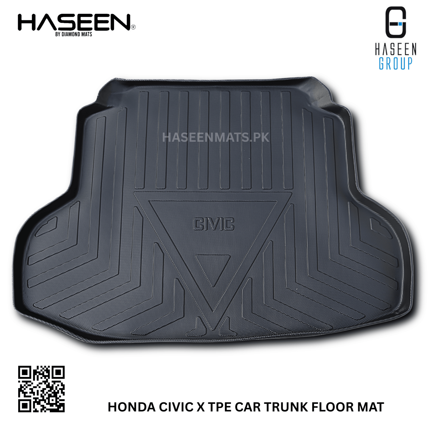 HONDA CIVIC X 2016-2021 TPE PLASTIC CAR TRUNK MAT