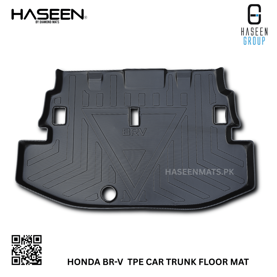 HONDA BR-V 2014-PRESENT TPE PLASTIC CAR TRUNK MAT