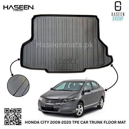 HONDA CITY 2009-2020 TPE PLASTIC TRUNK FLOOR MAT