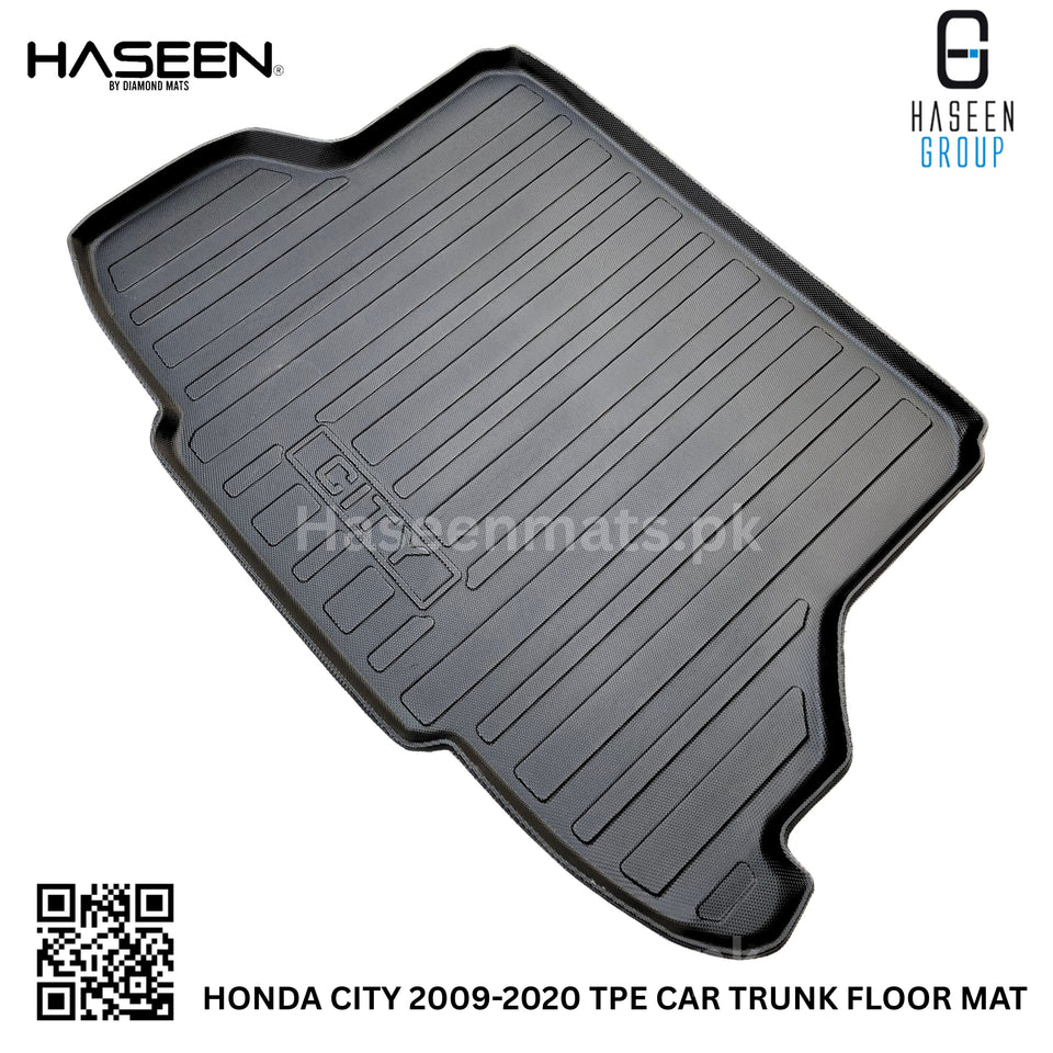 HONDA CITY 2009-2020 TPE PLASTIC TRUNK FLOOR MAT