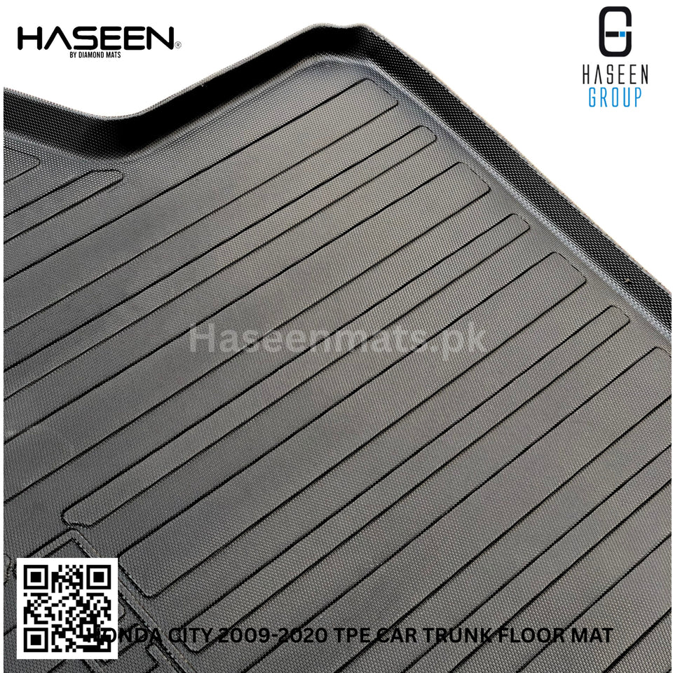 HONDA CITY 2009-2020 TPE PLASTIC TRUNK FLOOR MAT