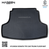 HYUNDAI SONATA 2021-2024 TPE PLASTIC CAR TRUNK MAT
