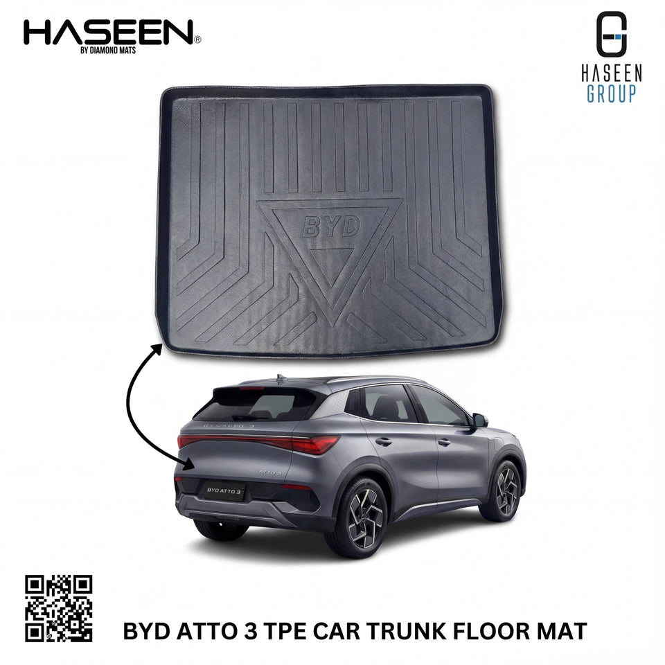 BYD ATTO 3 TPE PLASTIC TRUNK FLOOR MAT