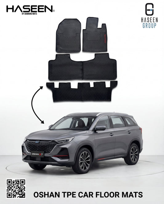 CHANGAN OSHAN X7 7 SEATER 2022-2024 LATEX RUBBER CAR FLOOR MAT