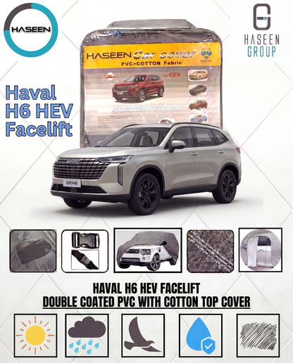 HAVAL H6 HEV FACE-LIFT NEW DOUBLE COAT PVC WITH COTTON CAR COVERS