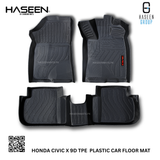 HONDA CIVIC X 2016-2021 TPE PLASTIC HEAVY DUTY 9D FLOOR MAT