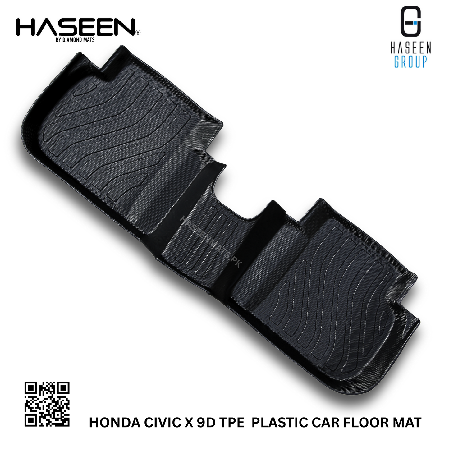 HONDA CIVIC X 2016-2021 TPE PLASTIC HEAVY DUTY 9D FLOOR MAT