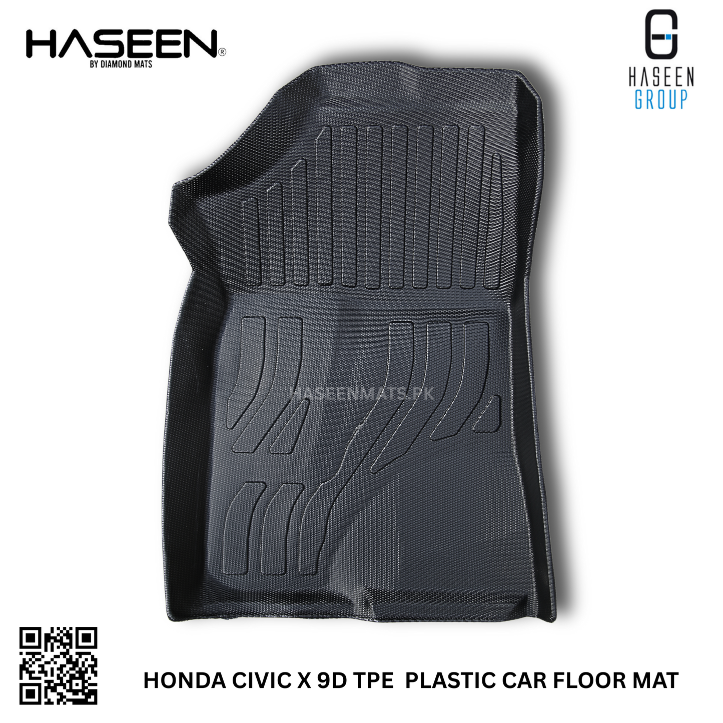 HONDA CIVIC X 2016-2021 TPE PLASTIC HEAVY DUTY 9D FLOOR MAT