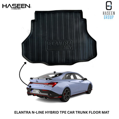 HYUNDAI ELANTRA HYBRID N LINE 2025 TPE PLASTIC CAR TRUNK MAT
