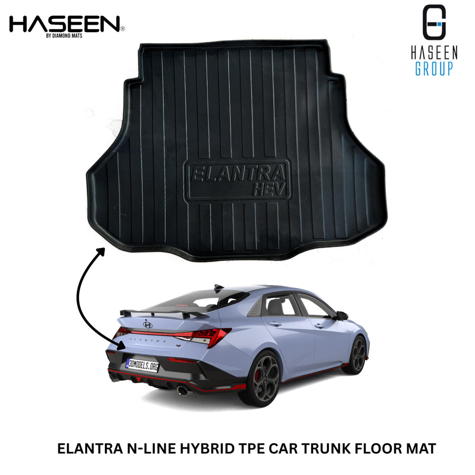 HYUNDAI ELANTRA HYBRID N LINE 2025 TPE PLASTIC CAR TRUNK MAT
