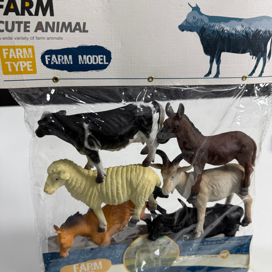 Farm Animals Action Figures Set