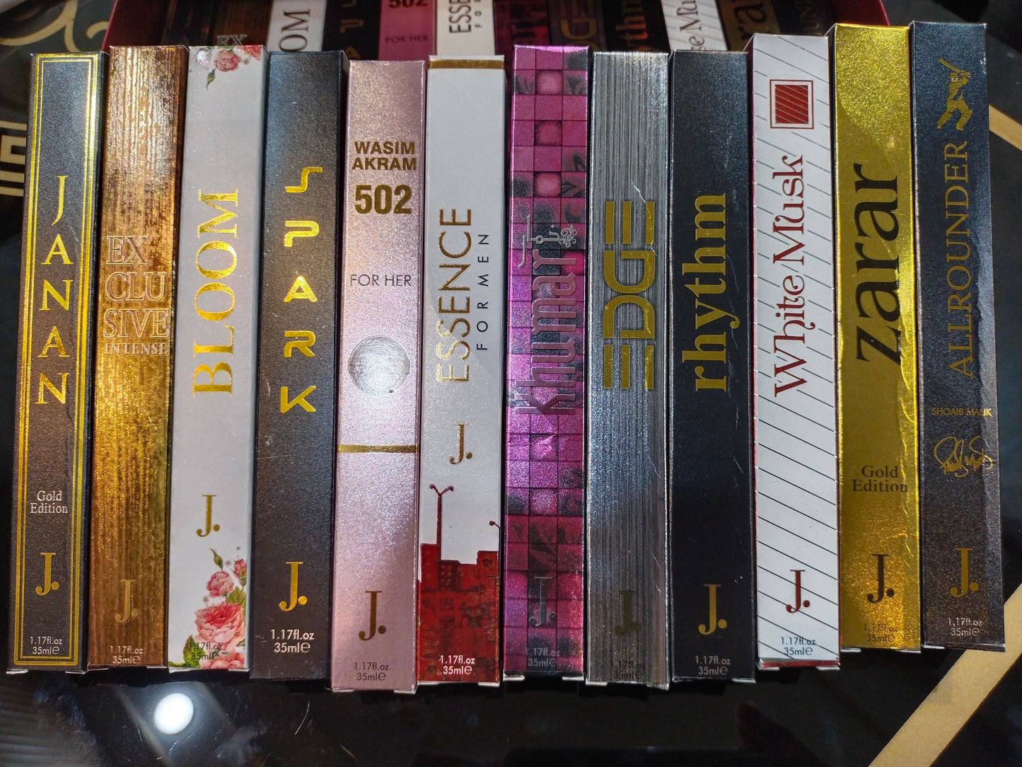 Premium J. Pack of 6 long lasting perfumes 35ML