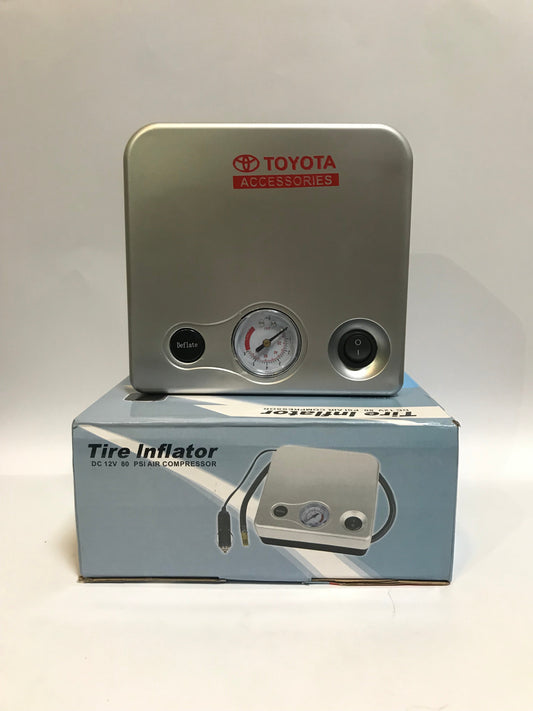 TOYOTA TIRE INFLATOR DC 12V 80 PSI AIR COMPRESSOR FOR ALL CARS