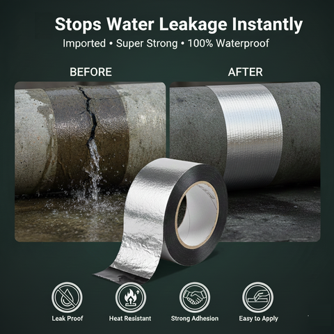 Waterproof Aluminum Foil Tape – پانی کی لیکیج فوراً بند کریں    ( Free Shipping )