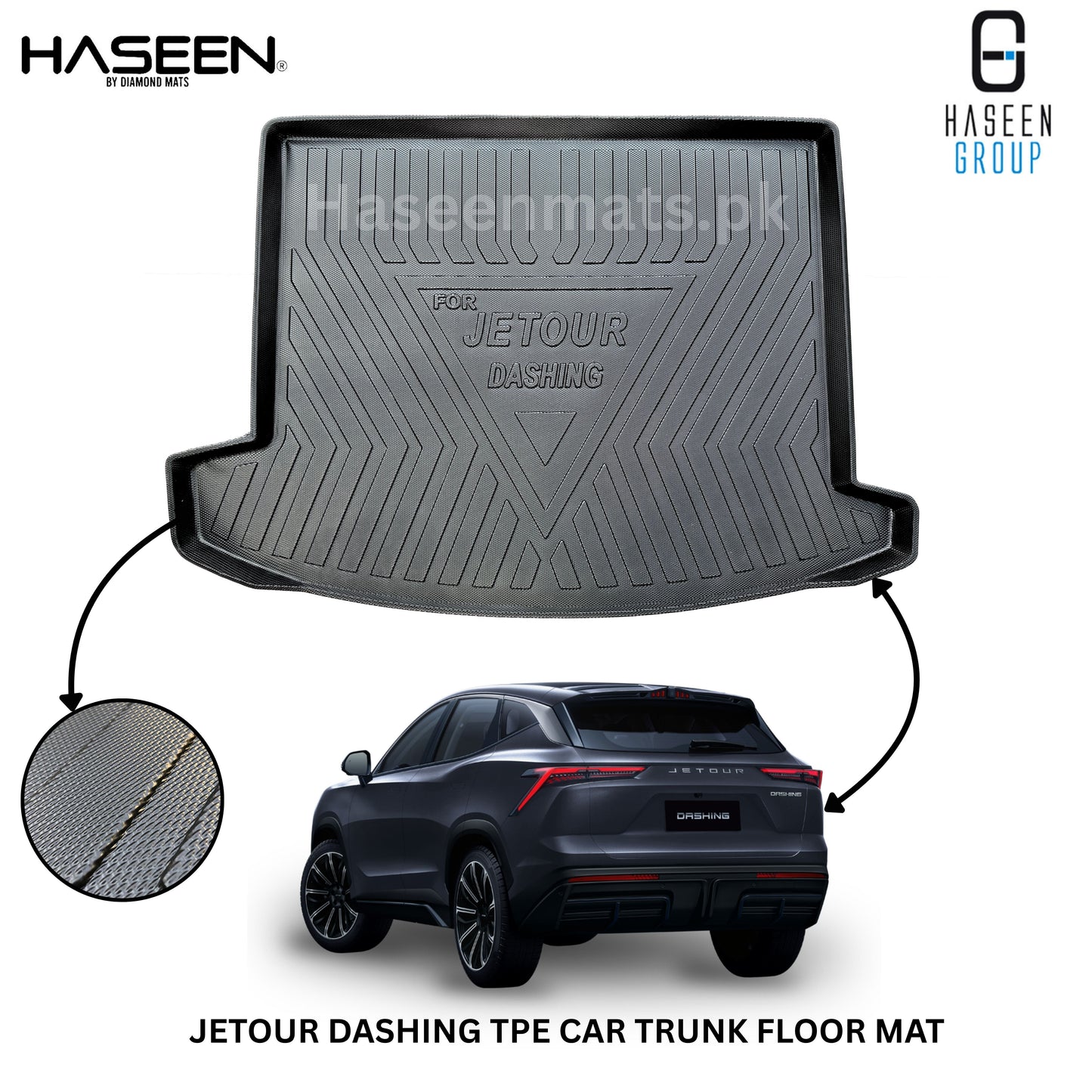 JETOUR DASHING NEW TPE PLASTIC TRUNK FLOOR MAT