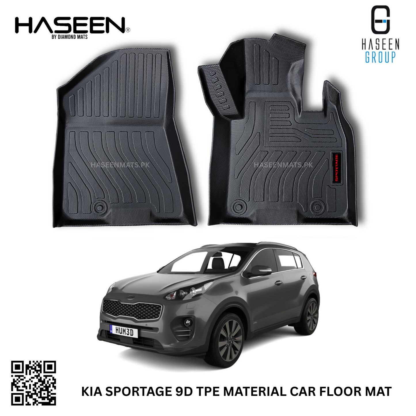 KIA SPORTAGE 2019-PRESENT PLASTIC HEAVY DUTY 9D FLOOR MAT