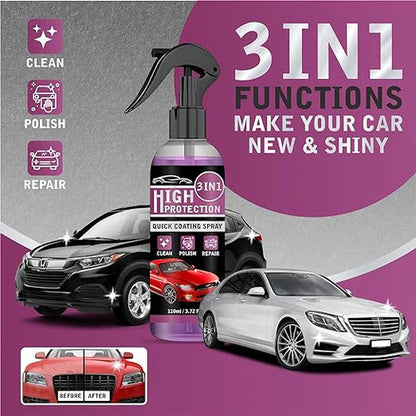 Premium Quality 3 In 1 High Protection Quick Car Coating Spray 🔥 (Imported)