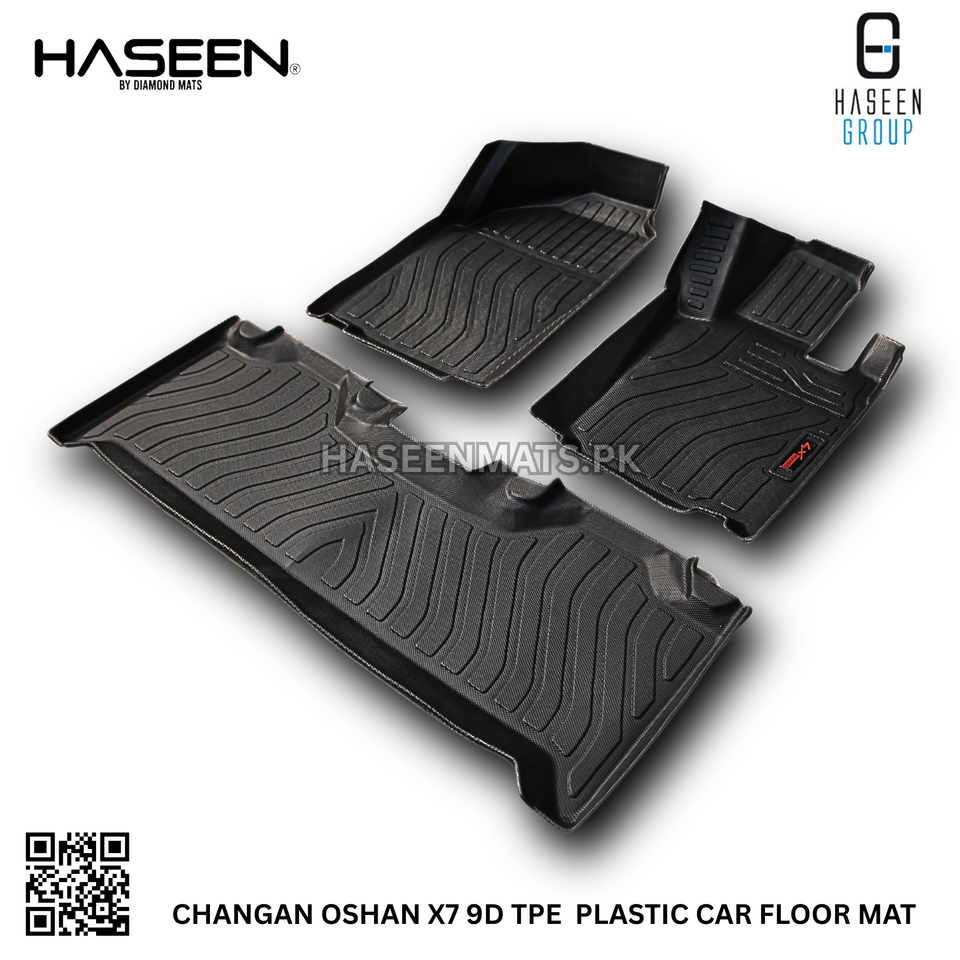 CHANGAN OSHAN X7 9D TPE PLASTIC HEAVY DUTY CAR FLOOR MAT