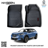 PEUGEOT 2008 MODEL LUXURY 9D TPE PLASTIC FLOOR MAT