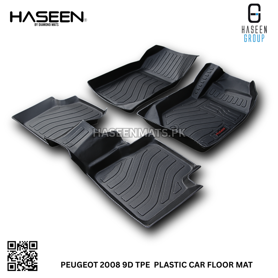 PEUGEOT 2008 MODEL LUXURY 9D TPE PLASTIC FLOOR MAT
