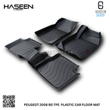 PEUGEOT 2008 MODEL LUXURY 9D TPE PLASTIC FLOOR MAT