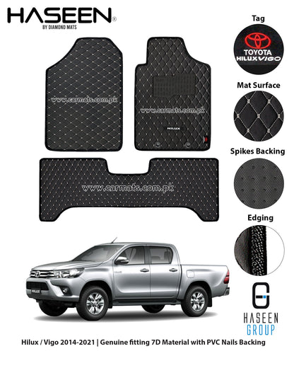 TOYOTA HILUX 2014-2021 7D LUXURY CAR FLOOR MAT
