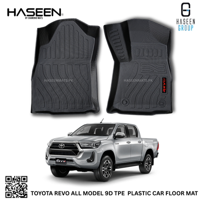TOYOTA REVO LUXURY STYLE 9D TPE PLASTIC HEAVY DUTY CAR FLOOR MAT