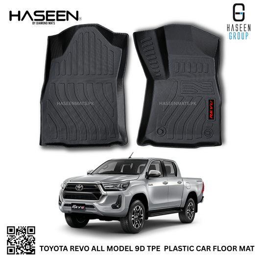 TOYOTA REVO LUXURY STYLE 9D TPE PLASTIC HEAVY DUTY CAR FLOOR MAT
