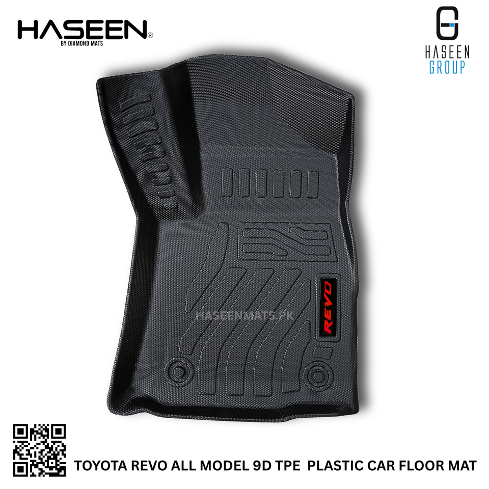 TOYOTA REVO LUXURY STYLE 9D TPE PLASTIC HEAVY DUTY CAR FLOOR MAT