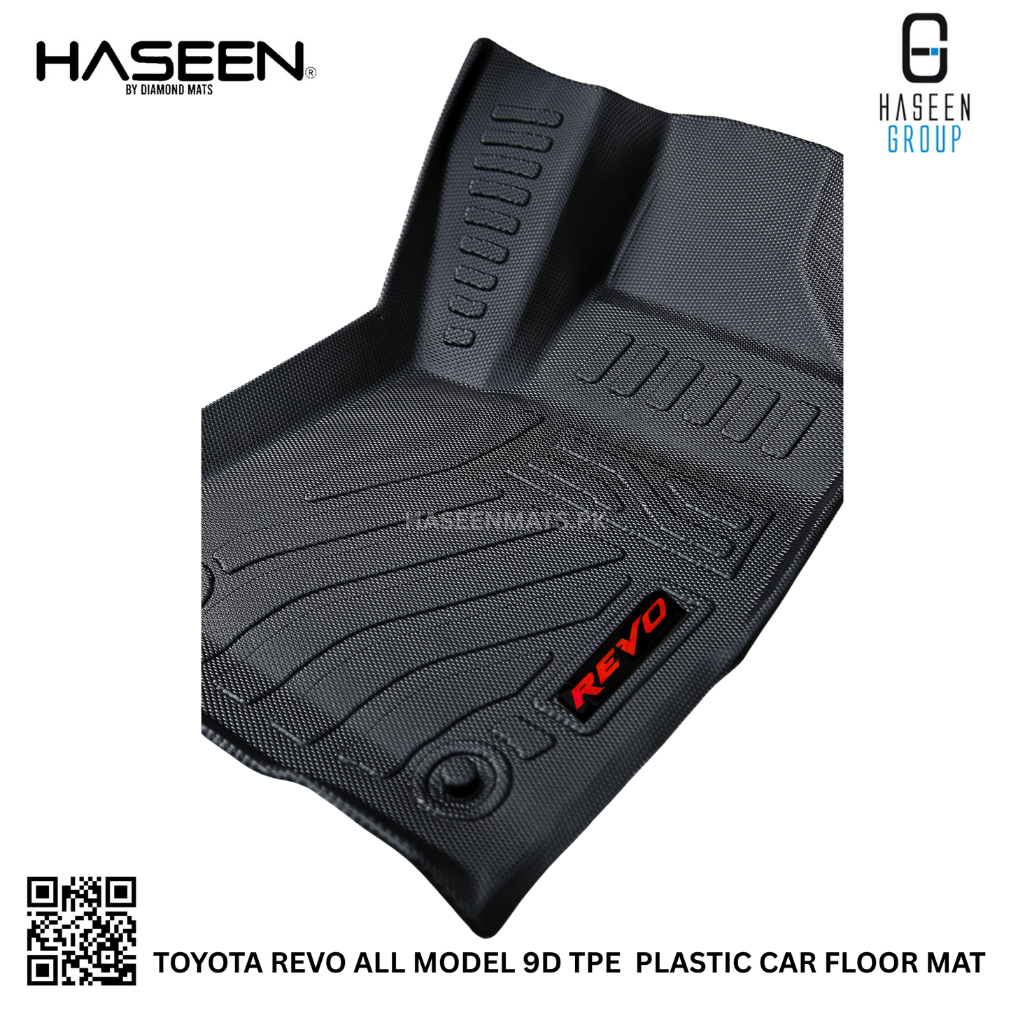 TOYOTA REVO LUXURY STYLE 9D TPE PLASTIC HEAVY DUTY CAR FLOOR MAT