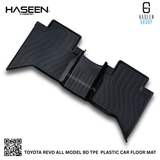TOYOTA REVO LUXURY STYLE 9D TPE PLASTIC HEAVY DUTY CAR FLOOR MAT