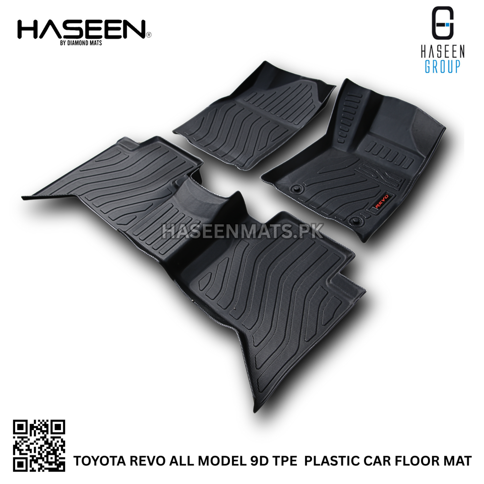 TOYOTA REVO LUXURY STYLE 9D TPE PLASTIC HEAVY DUTY CAR FLOOR MAT