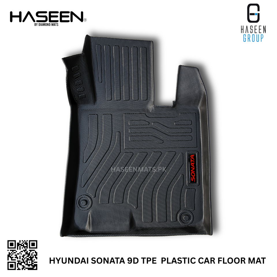 HYUNDAI SONATA 2021-2024 9D TPE PLASTIC HEAVY DUTY CAR FLOOR MAT