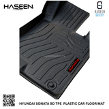 HYUNDAI SONATA 2021-2024 9D TPE PLASTIC HEAVY DUTY CAR FLOOR MAT