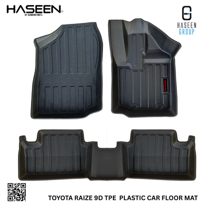 TOYOTA RAIZE 9D TPE PLASTIC FLOOR MATS