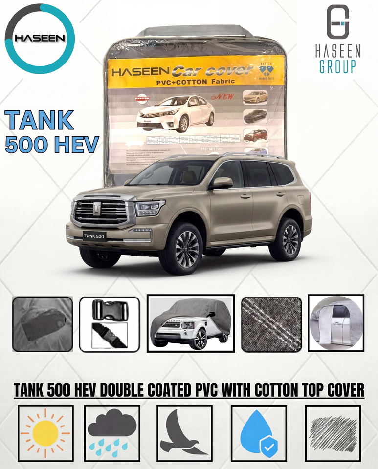 TANK 500 Hev NEW DOUBLE COAT PVC WITH COTTON CAR COVERS