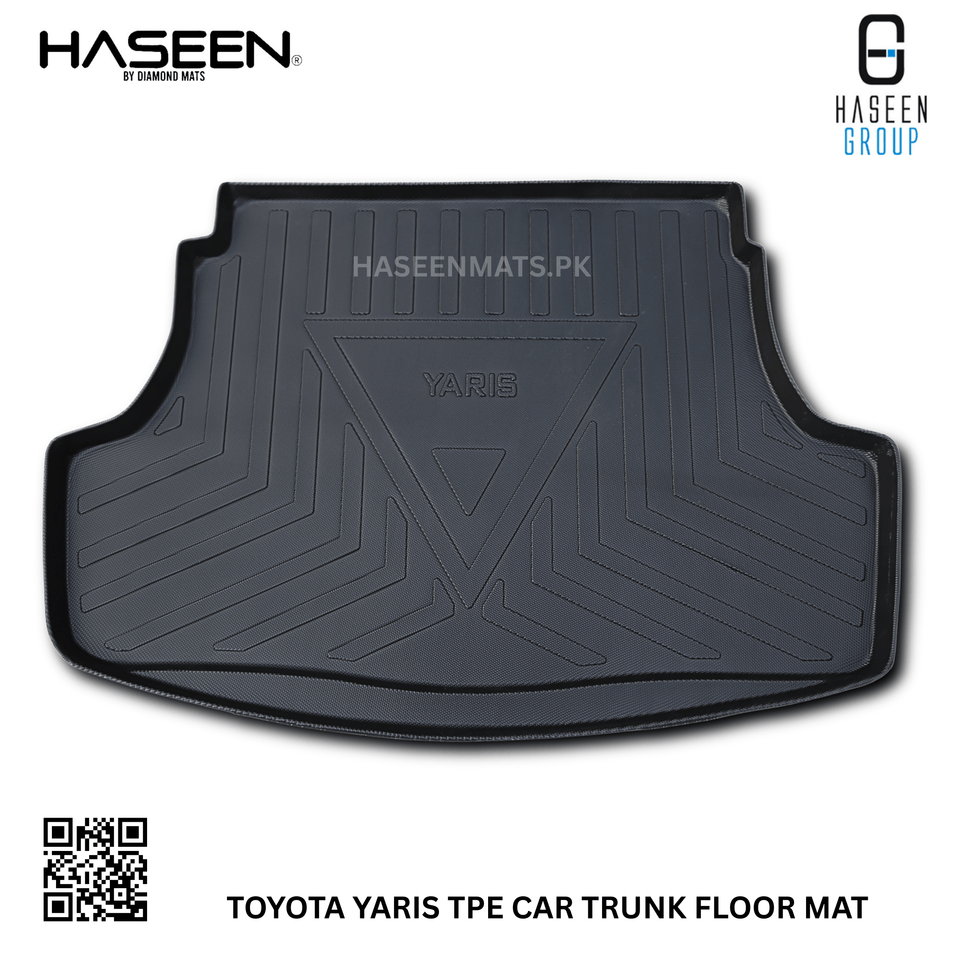 TOYOTA YARIS 2021-PRESENT TPE PLASTIC CAR TRUNK MAT