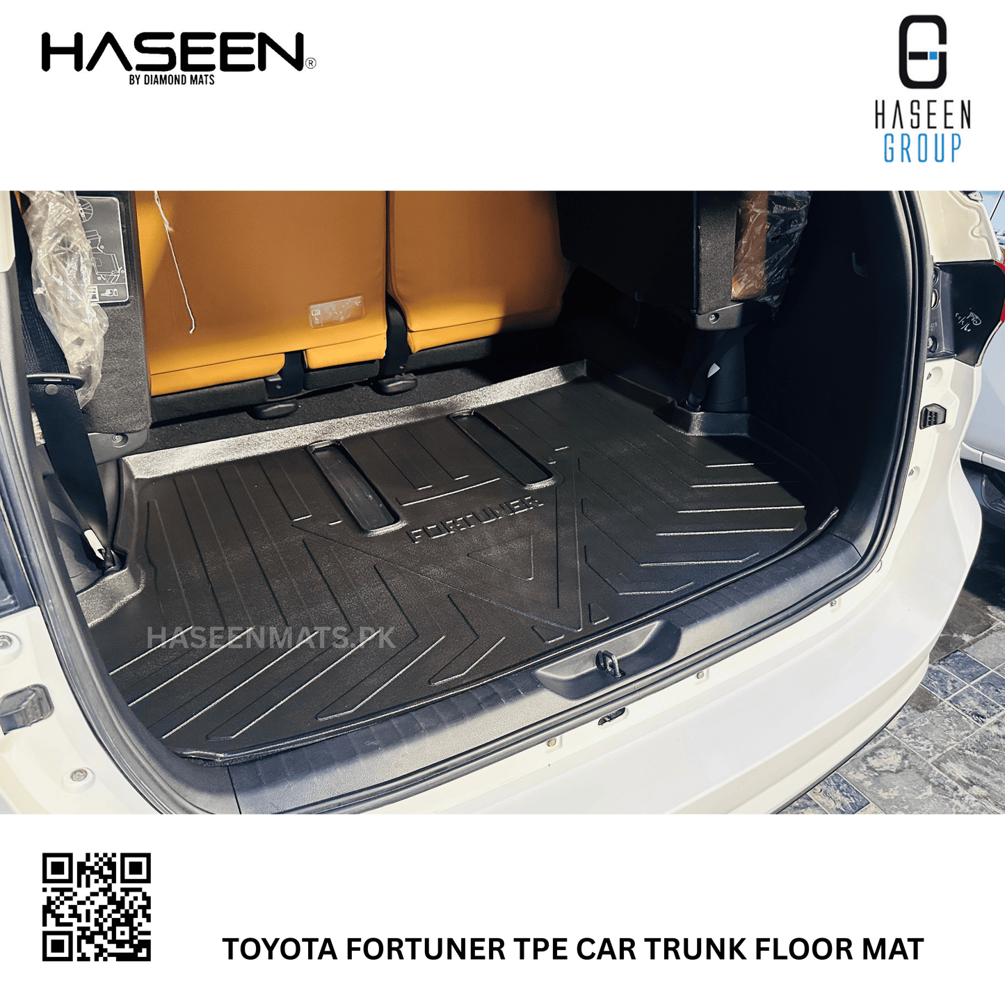 TOYOTA FORTUNER 2014-2022 TPE PLASTIC CAR TRUNK MAT