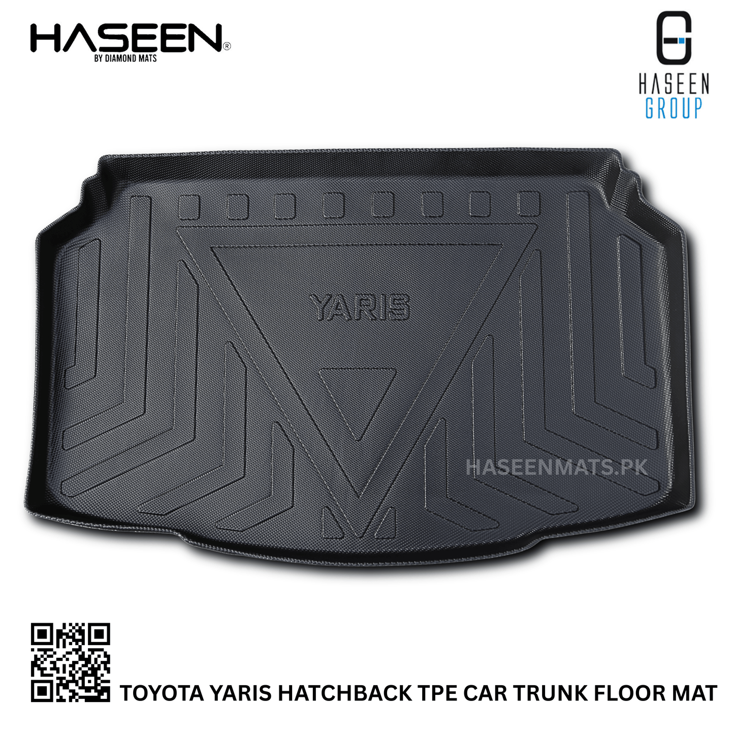 TOYOTA YARIS HATCHBACK TPE PLASTIC CAR TRUNK MAT