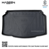 TOYOTA YARIS HATCHBACK TPE PLASTIC CAR TRUNK MAT