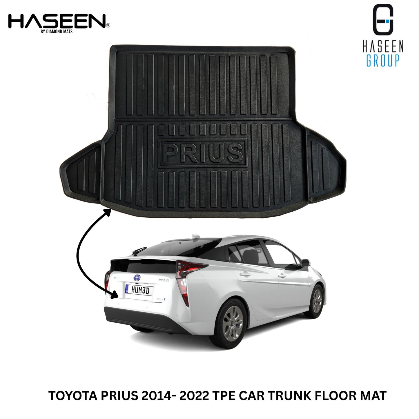 TOYOTA PRIUS HYBRID ALPHA 2014 - 2022 TPE CAR TRUNK MAT