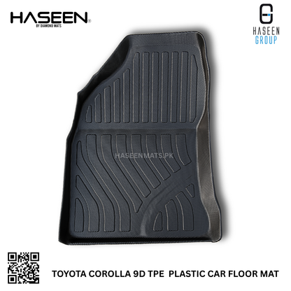 TOYOTA COROLLA 2014-PRESENT TPE PLASTIC HEAVY DUTY 9D FLOOR MAT