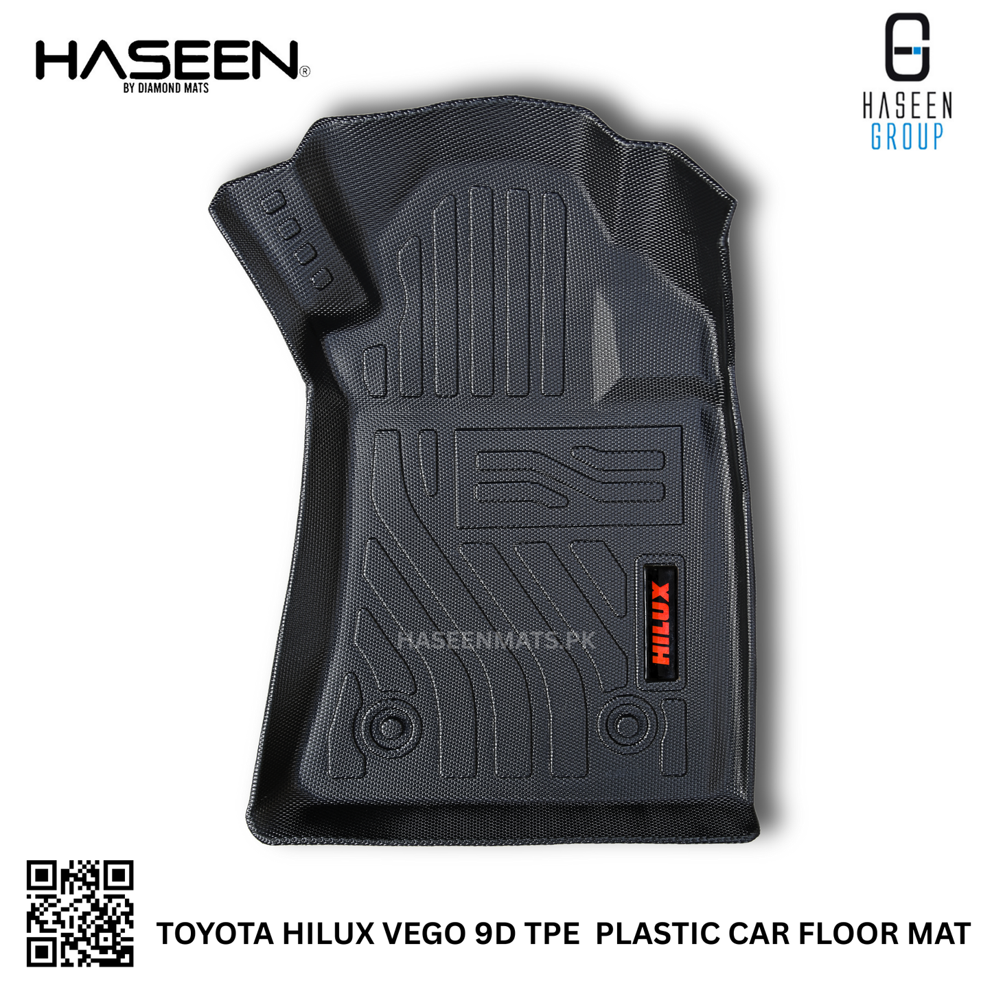 TOYOTA HILUX NEW LUXURY STYLE TPE PLASTIC HEAVY DUTY 9D FLOOR MAT